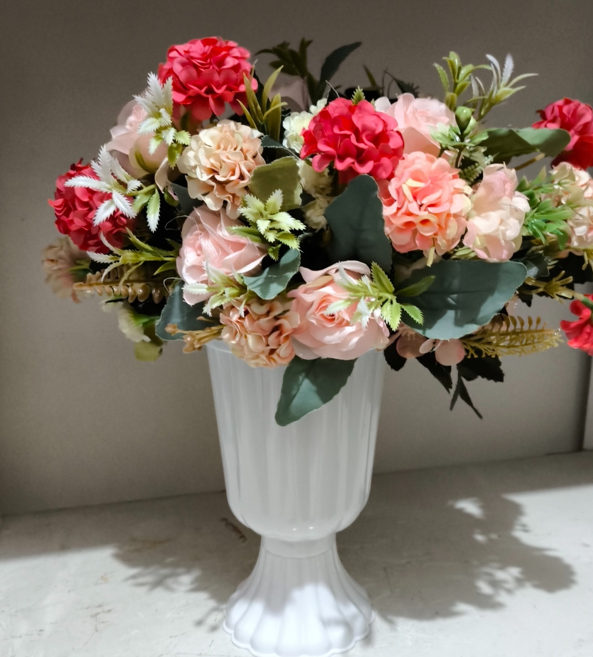 Arranjo Flores Do Campo Rosa E Vermelho  - Baloesfeitosdesonhos 