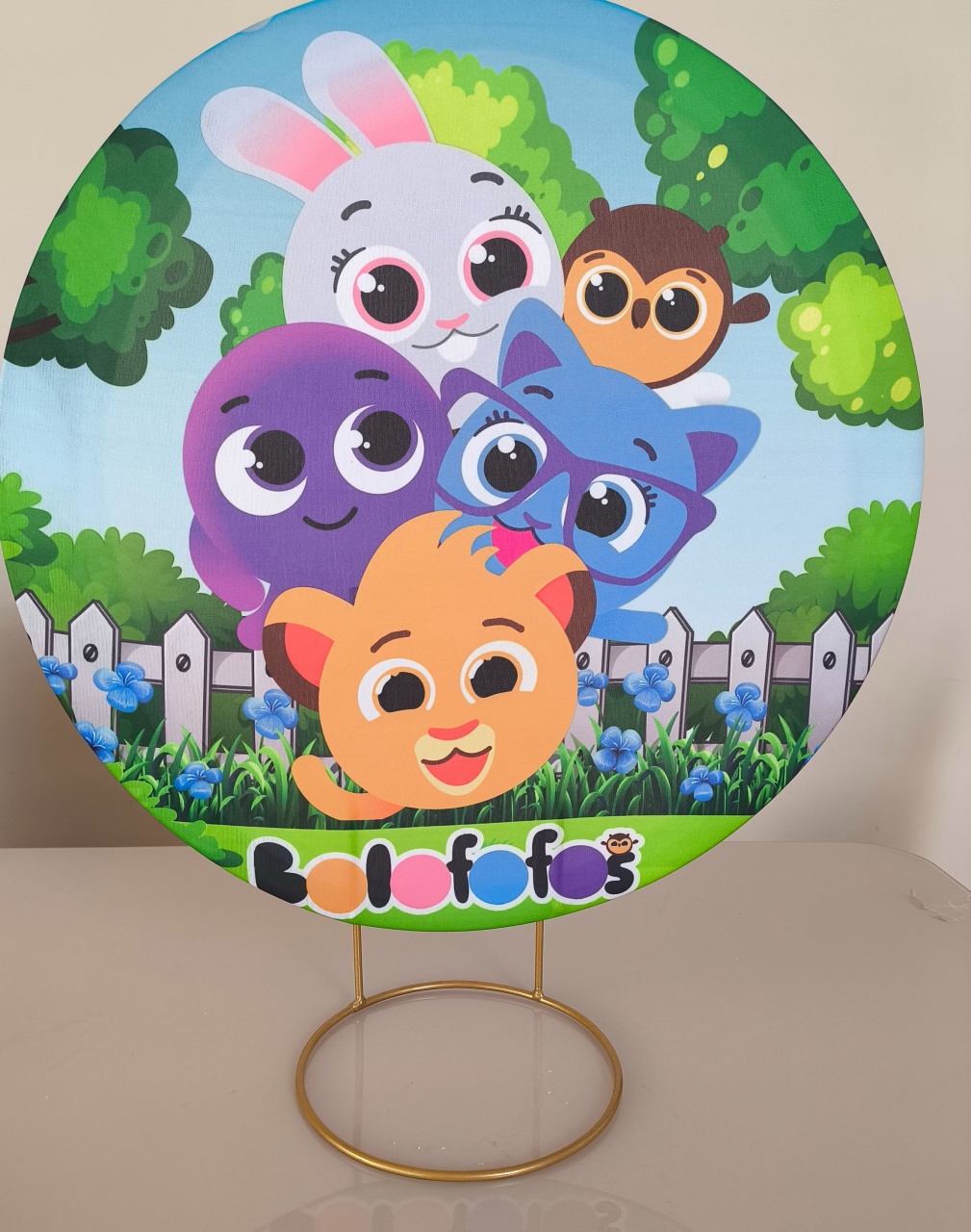 Mini Painel 50X50 Bolofofo C Árvores  - Baloesfeitosdesonhos 