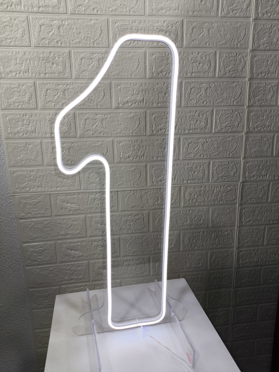 Led 0.60Cm Número 1 - Baloesfeitosdesonhos 