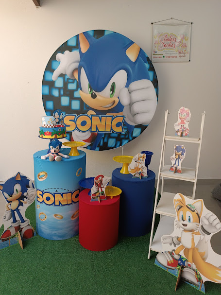 Kit Mini Table Sonic5 C Personagens - Baloesfeitosdesonhos 