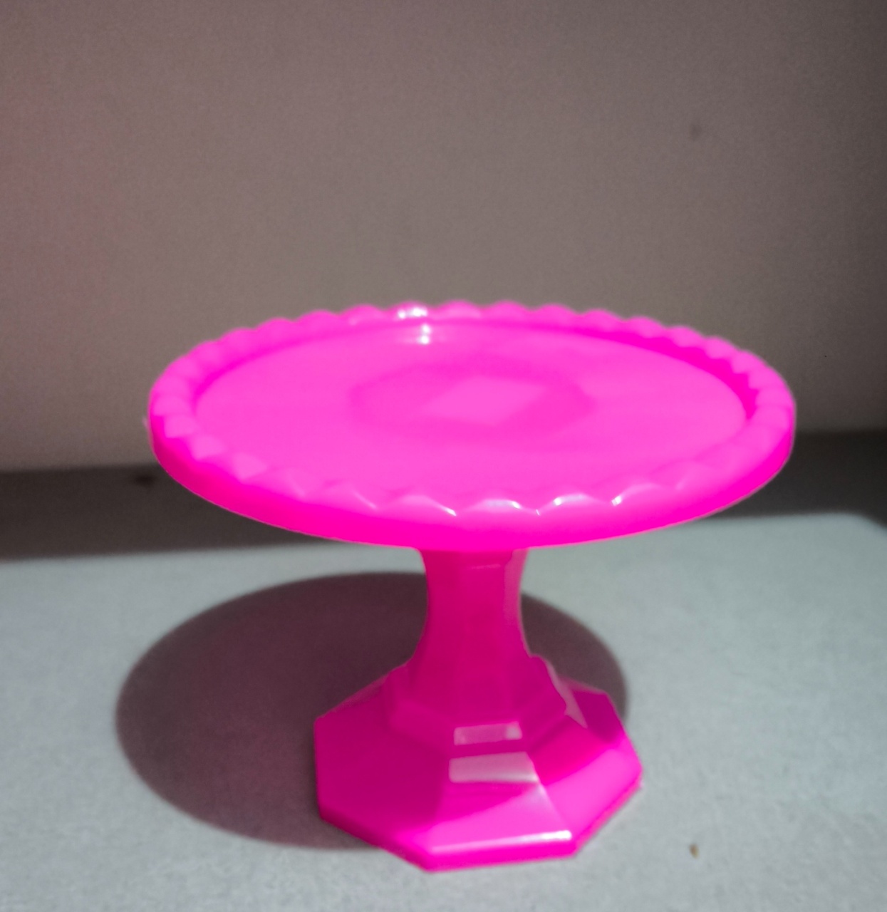 Mini Doceira Pink 12Cm  Pé Alto - Baloesfeitosdesonhos 
