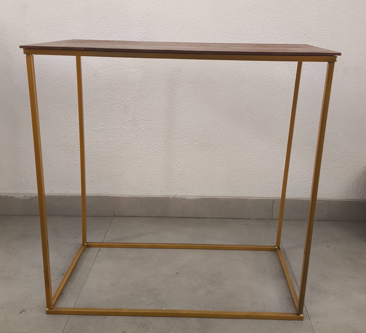 Mesa Retangular 1X1 Dourado  - Baloesfeitosdesonhos 