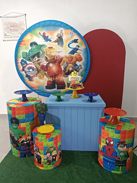 Kit Big Festa Lego - Vermelho- Sem Presonagens - Baloesfeitosdesonhos 