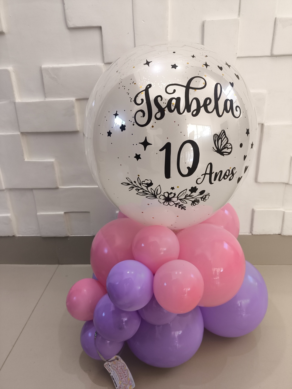 Bexiga Personalizada Lilás E Rosa - Baloesfeitosdesonhos 