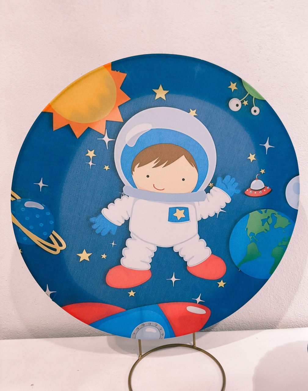 Mini Painel Astronauta 50X50 - Baloesfeitosdesonhos 