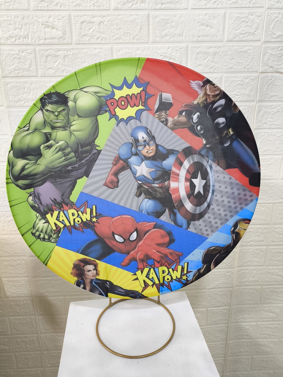 Mini Painel 50X50 Heróis 3 - Baloesfeitosdesonhos 
