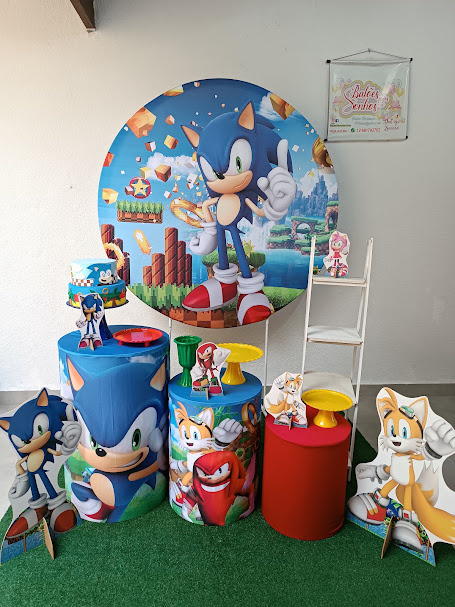 Kit Mini Table Sonic10 C Personagens - Baloesfeitosdesonhos 