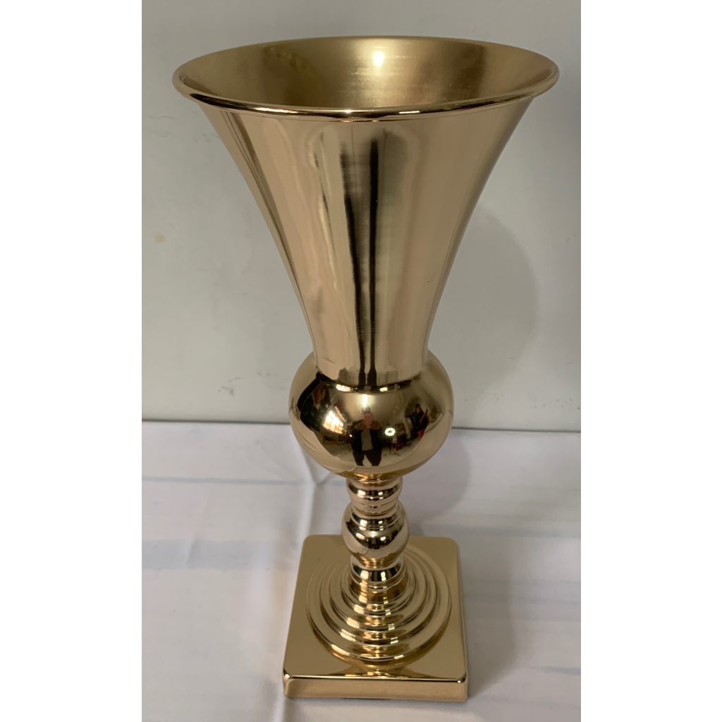 Vaso Dourado Metal Luxo - i9festas