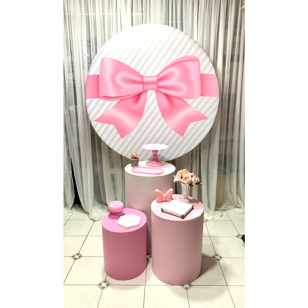 Kit Pegue Monte Pérola - Laço Rosa - i9festas