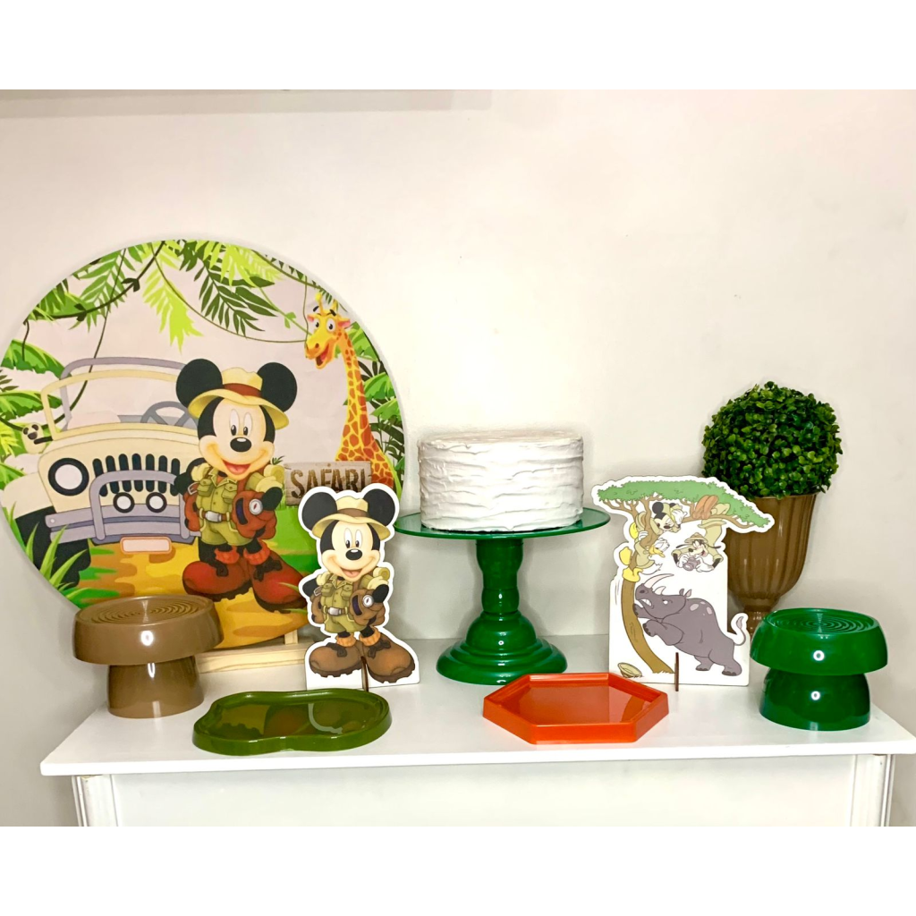 Kit Pegue Monte Mini Festa - Mickey Safari - i9festas