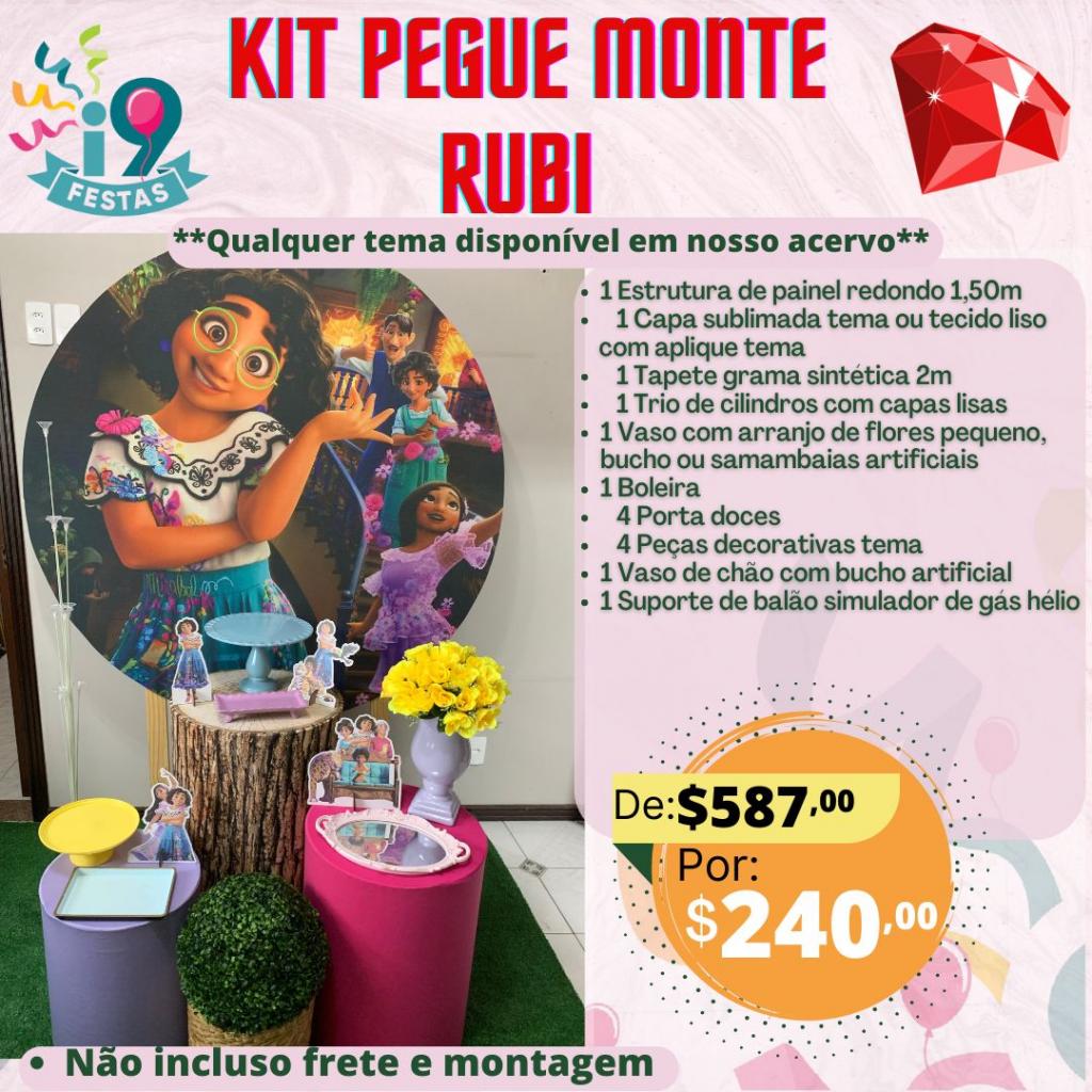 Kit Pegue Monte Rubi - Encanto - i9festas