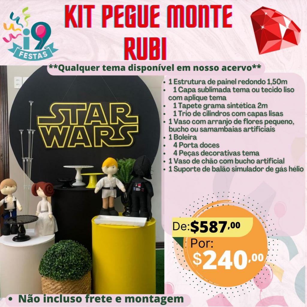 Kit Pegue Monte Rubi - Star Wars - i9festas
