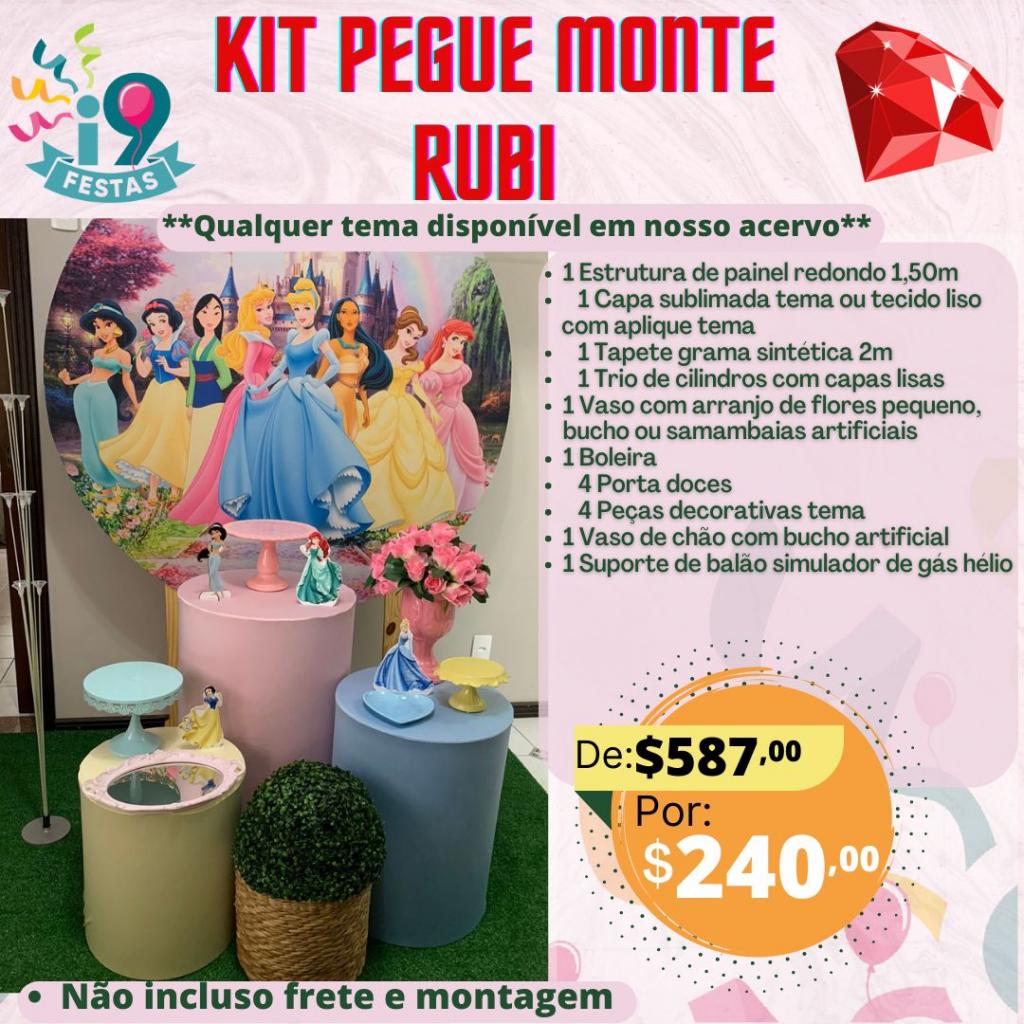Kit Pegue Monte Rubi - Princesas da Disney - i9festas