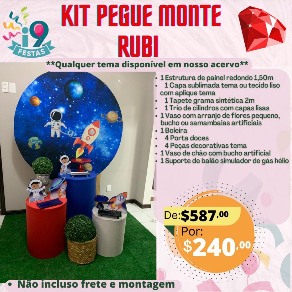 Kit Pegue Monte Rubi - Astronauta - i9festas