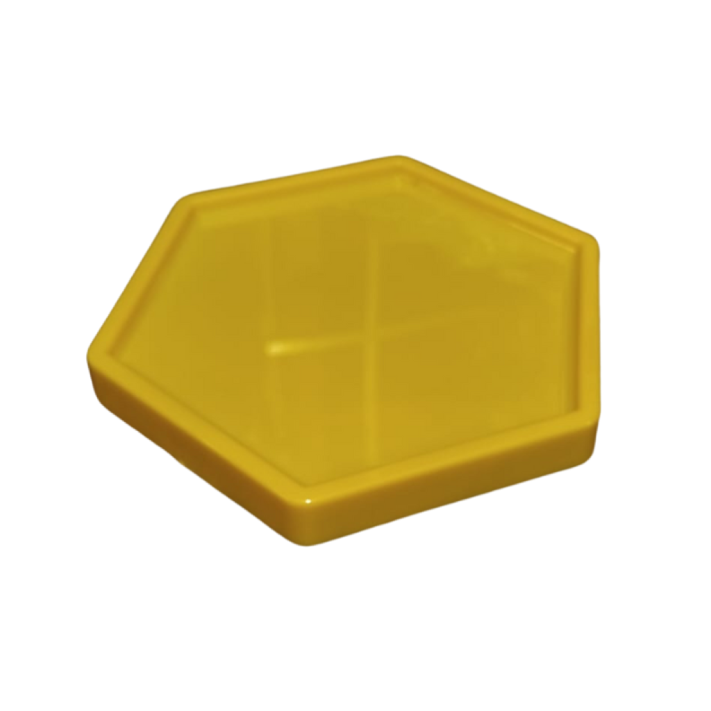 Bandeja Hexagonal - Amarelo P - Amarelo - i9festas