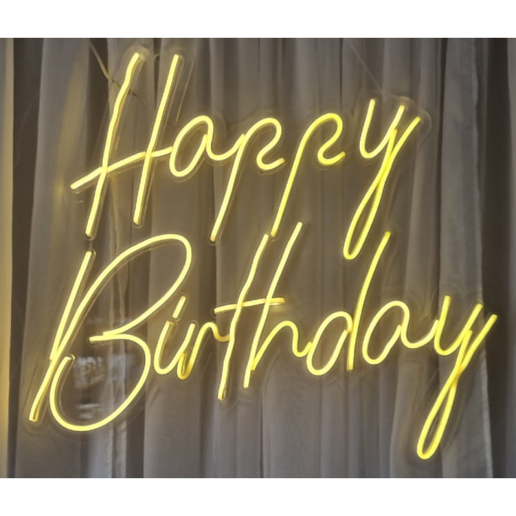 Luminoso Led Para Painel Grande - Happy Birthday - i9festas