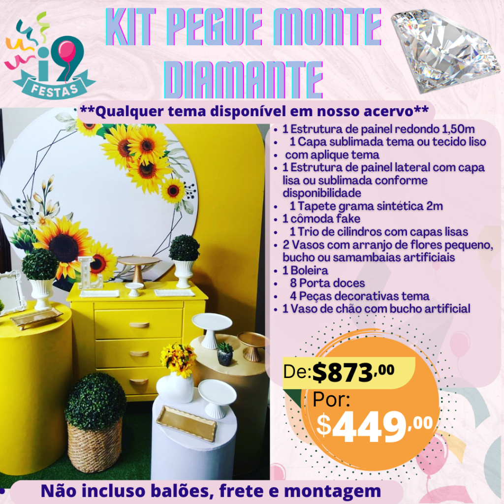 Pegue Monte Diamante - Girassol - i9festas