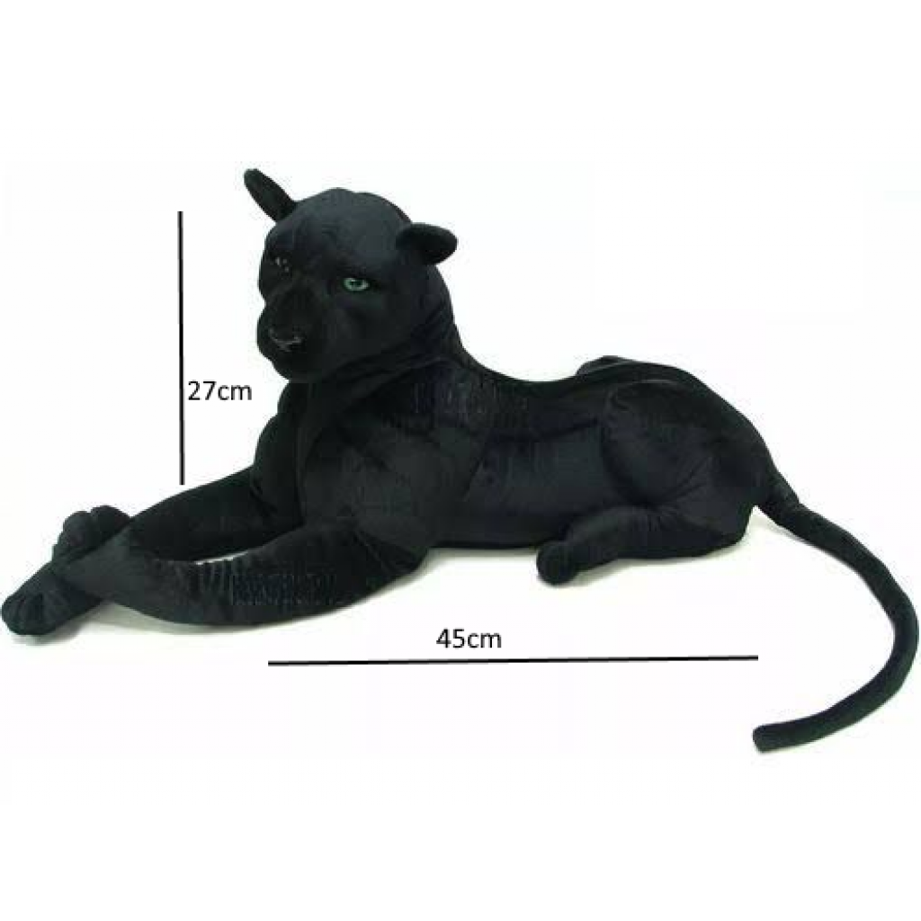Pantera Negra Pelúcia 45Cm - Preto - i9festas