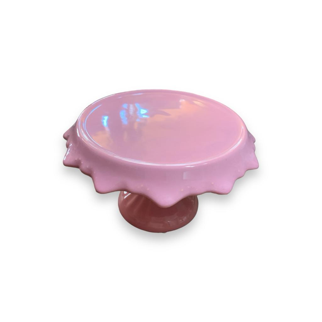 Porta Doces Babado M - Rosa Bebê - Rosa Bebê - i9festas