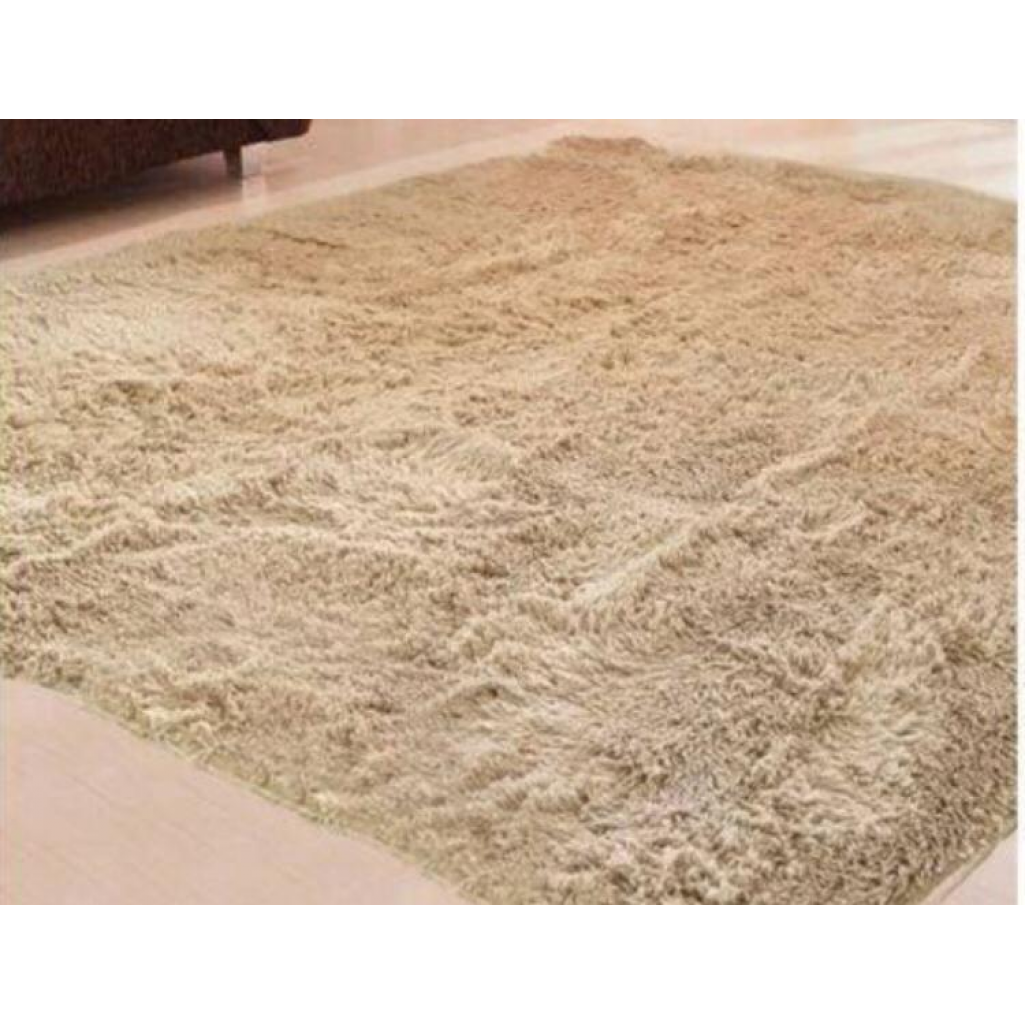 Tapete Peludo Bege Claro - 3,00X2,00 Metros - Bege Claro - i9festas