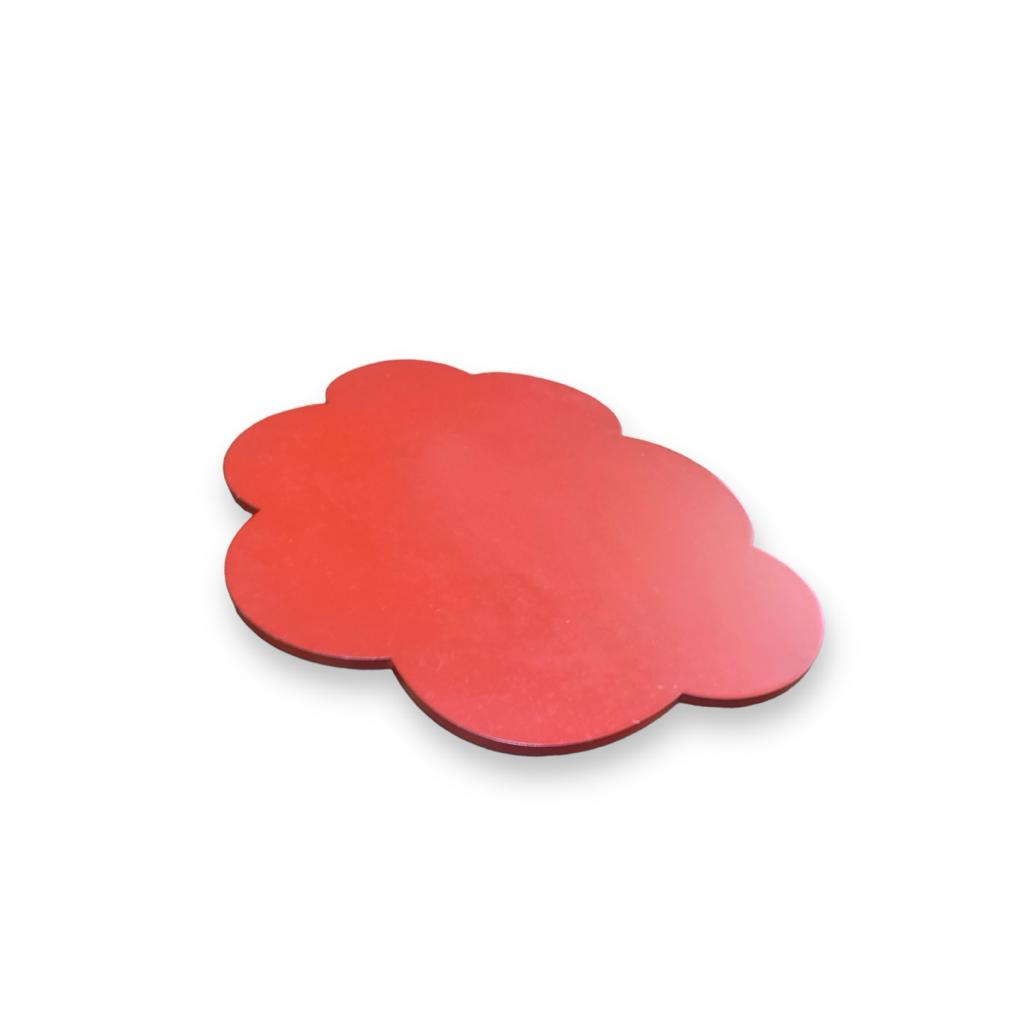 Bandeja Mdf Nuvem - Vermelho - Vermelho - i9festas