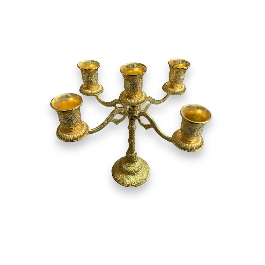Candelabro - Dourado M - Dourado - i9festas