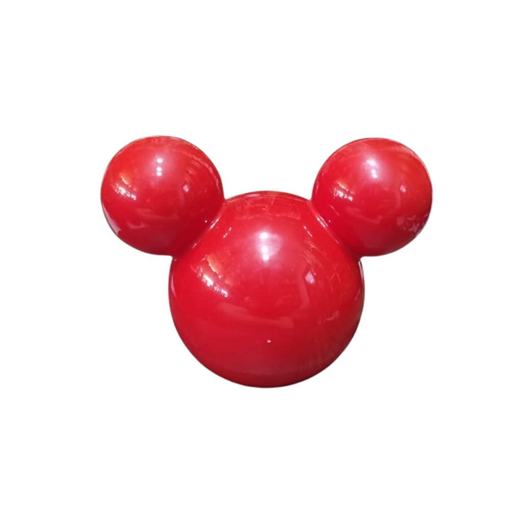 Mickey de Plástico - Vermelho - Vermelho - i9festas