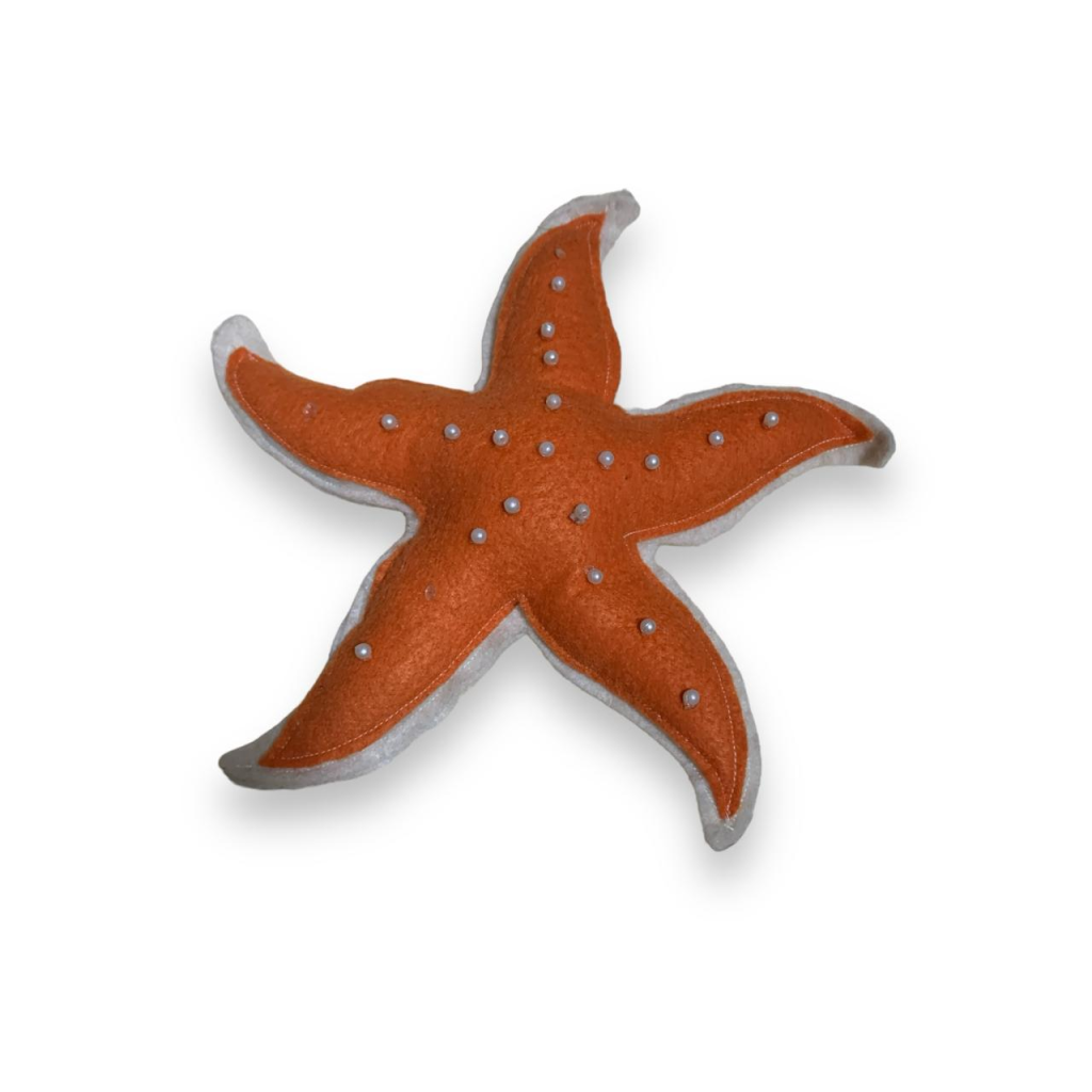 Estrela Do Mar de Feltro - Laranja - Laranja - i9festas