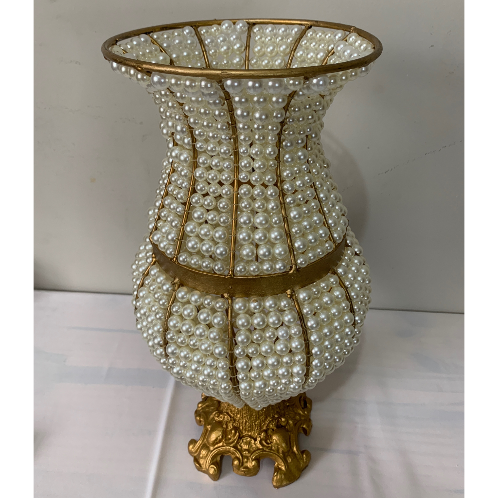 Vaso de Pérola Pé de Resina G - i9festas