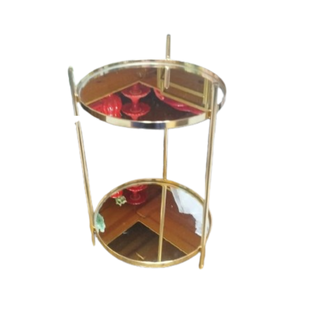 Porta Doces Classic 2 Andares Luxo  - Dourado - i9festas