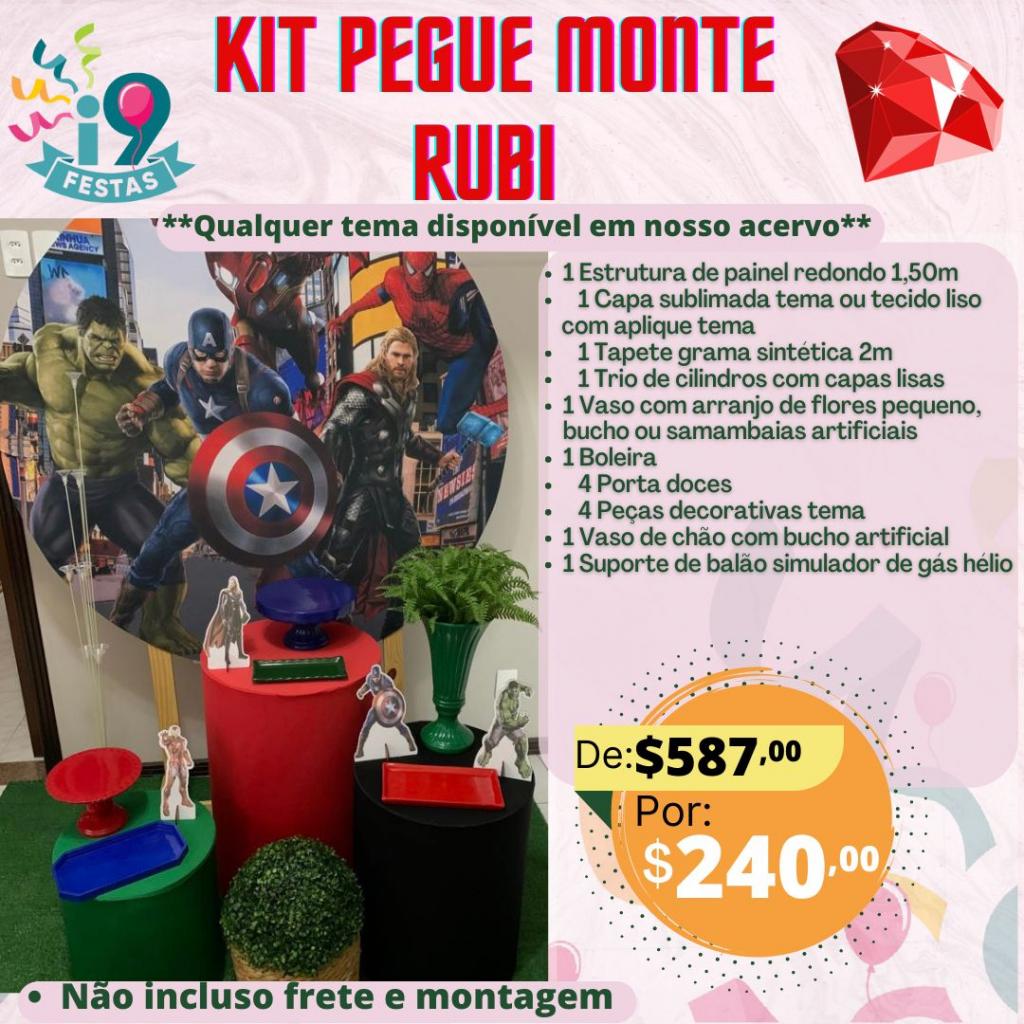 Kit Pegue Monte Rubi - Herois - i9festas