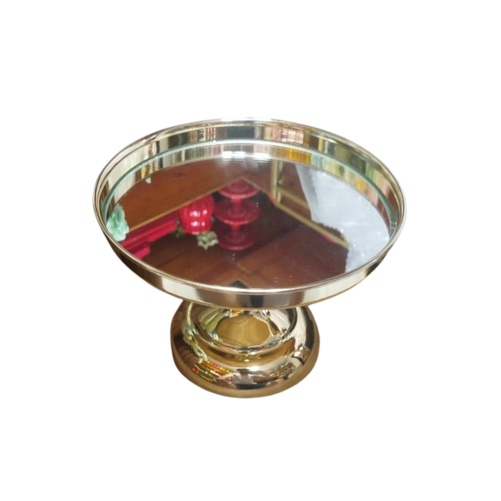 Porta Doces Concept Luxo Com Espelho M  - Dourado - i9festas