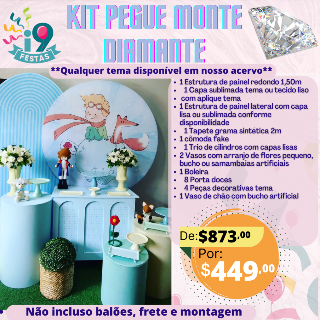Pegue Monte Diamante - Pequeno Príncipe - i9festas