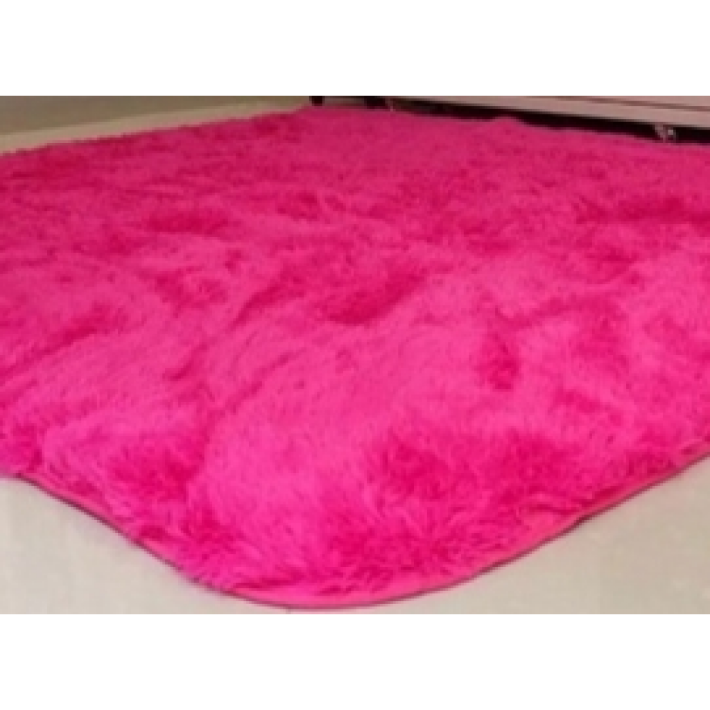 Tapete Peludo Rosa Pink - Beje - i9festas