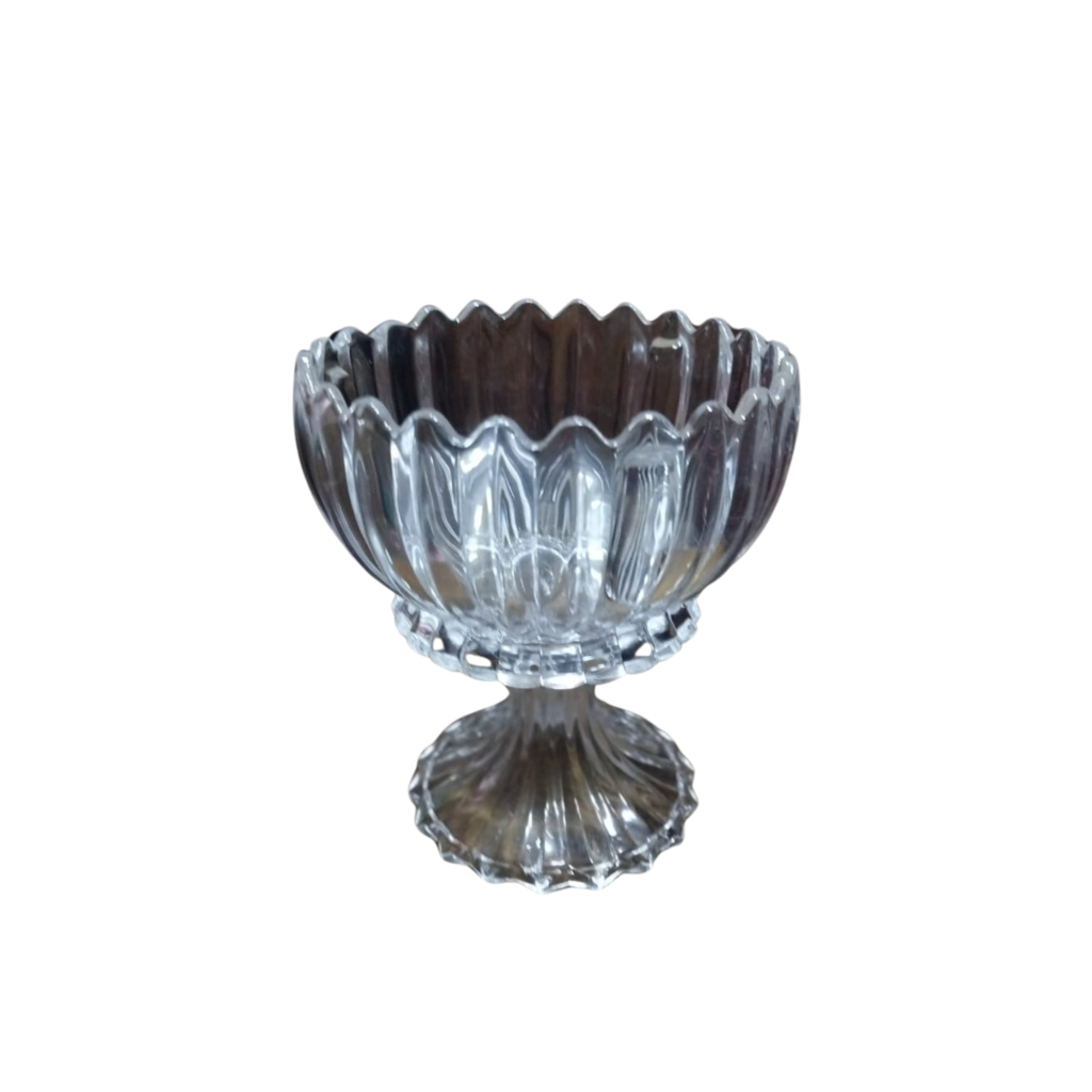 Taça de Vidro Trabalhada - Transparente - i9festas