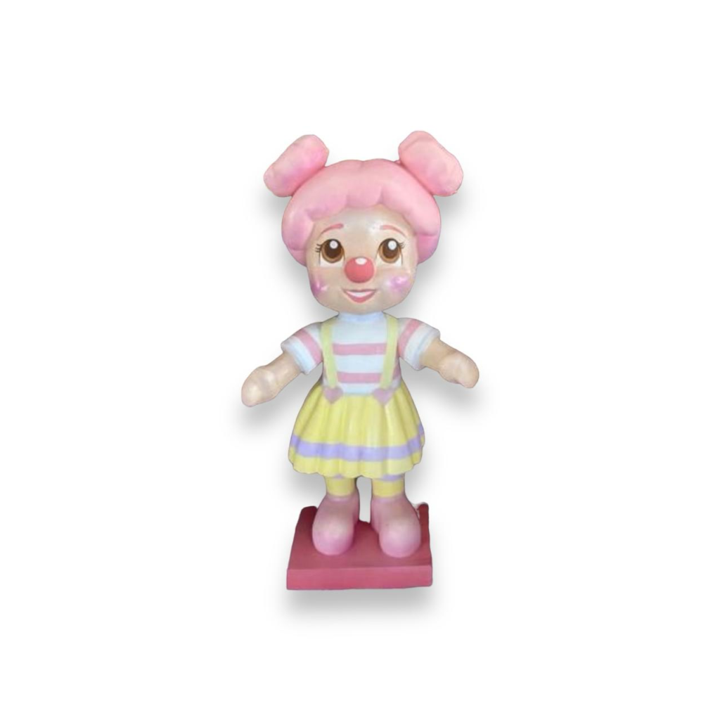 Circo | Escultura de Palhaça - Rosa - i9festas