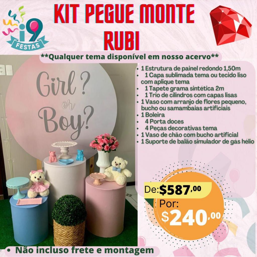 Kit Pegue Monte Rubi - Chá Revelação - i9festas