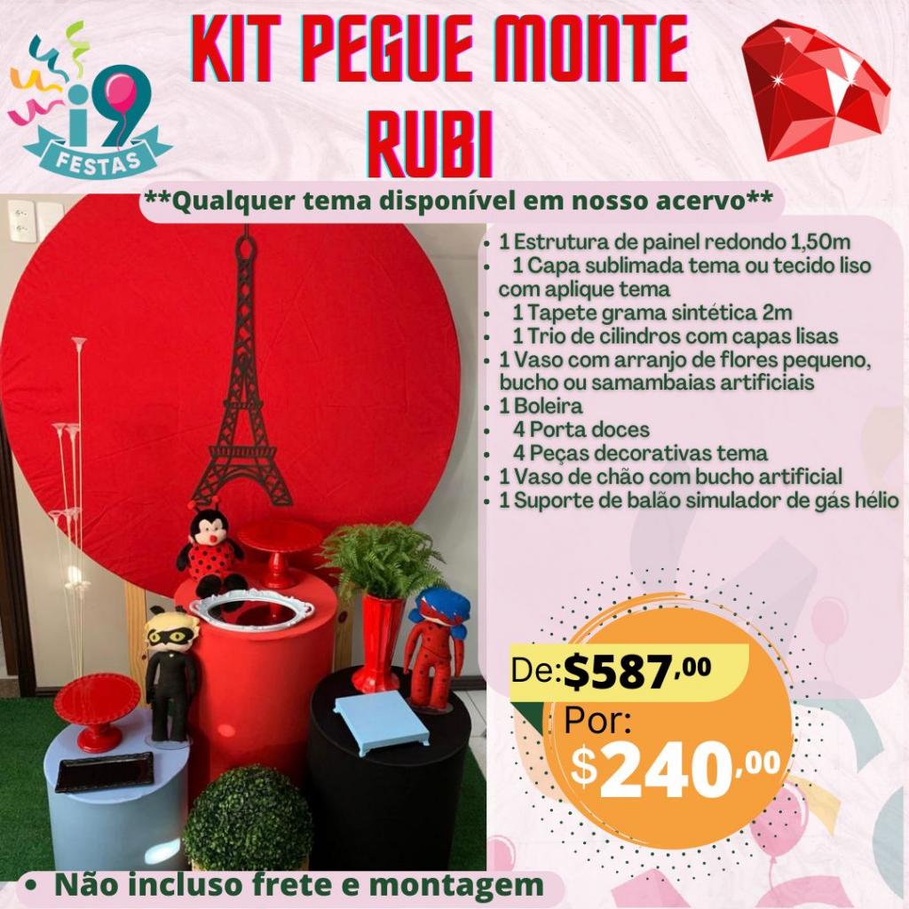 Kit Pegue Monte Rubi - Miraculous - i9festas