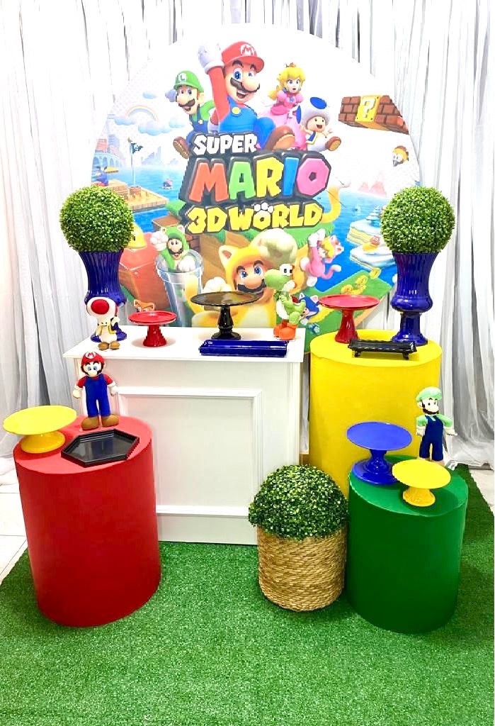 Kit Pegue Monte Esmeralda - Super Mario 3D World - i9festas