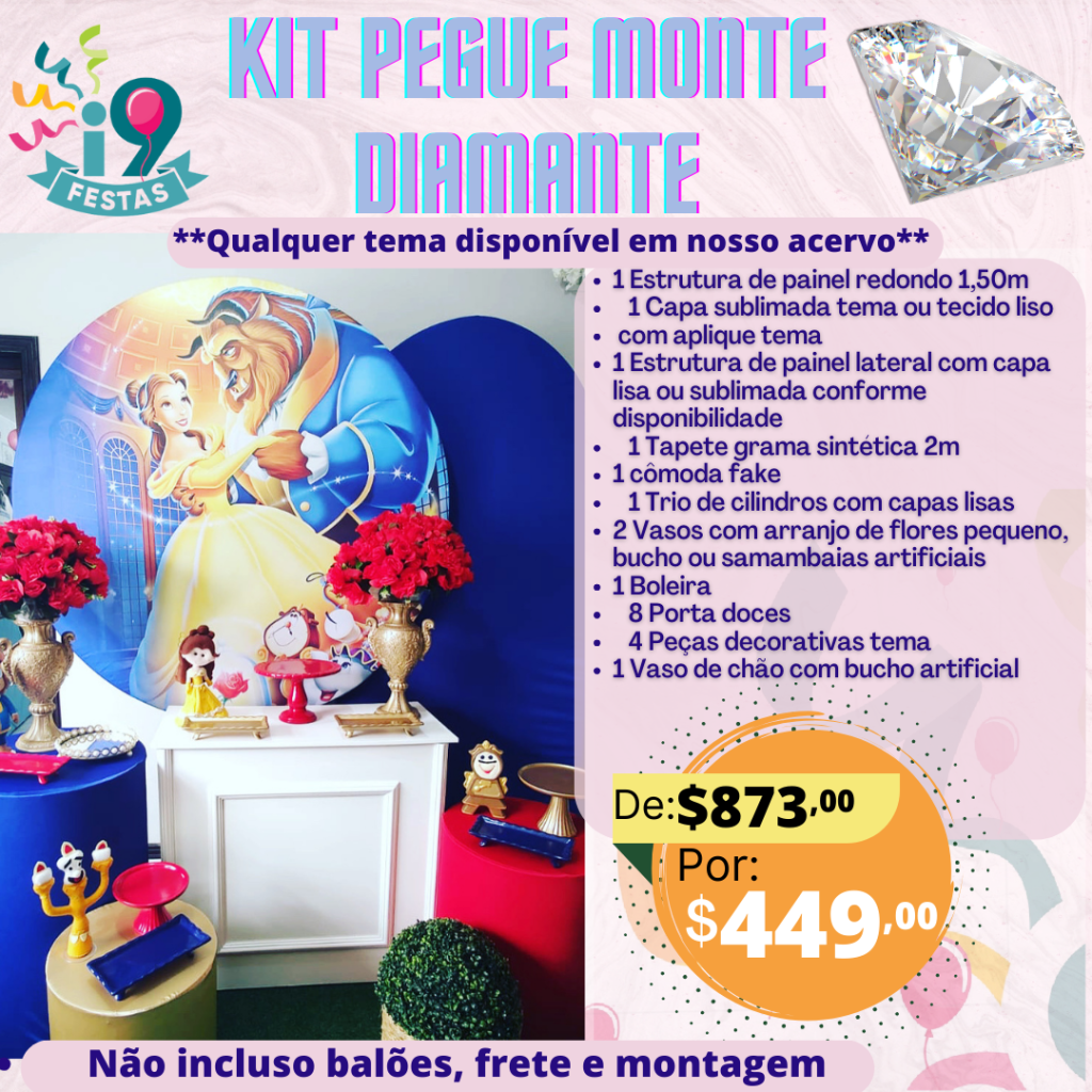 Pegue Monte Diamante - A Bela E A Fera - i9festas