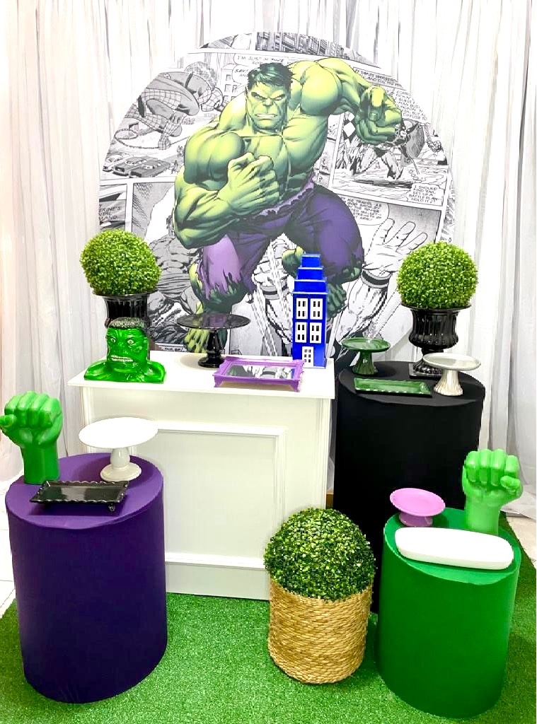 Kit Pegue Monte Esmeralda - Hulk - i9festas