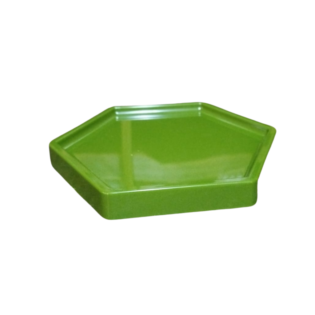 Bandeja Hexagonal - Verde Olivapp - Verde Oliva - i9festas