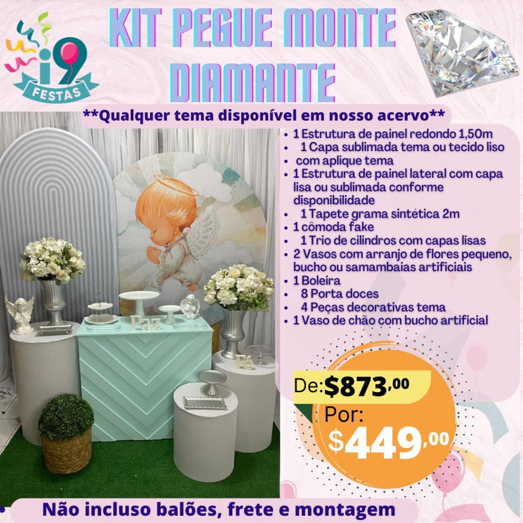 Pegue Monte Diamante - Batizado Anjo - i9festas