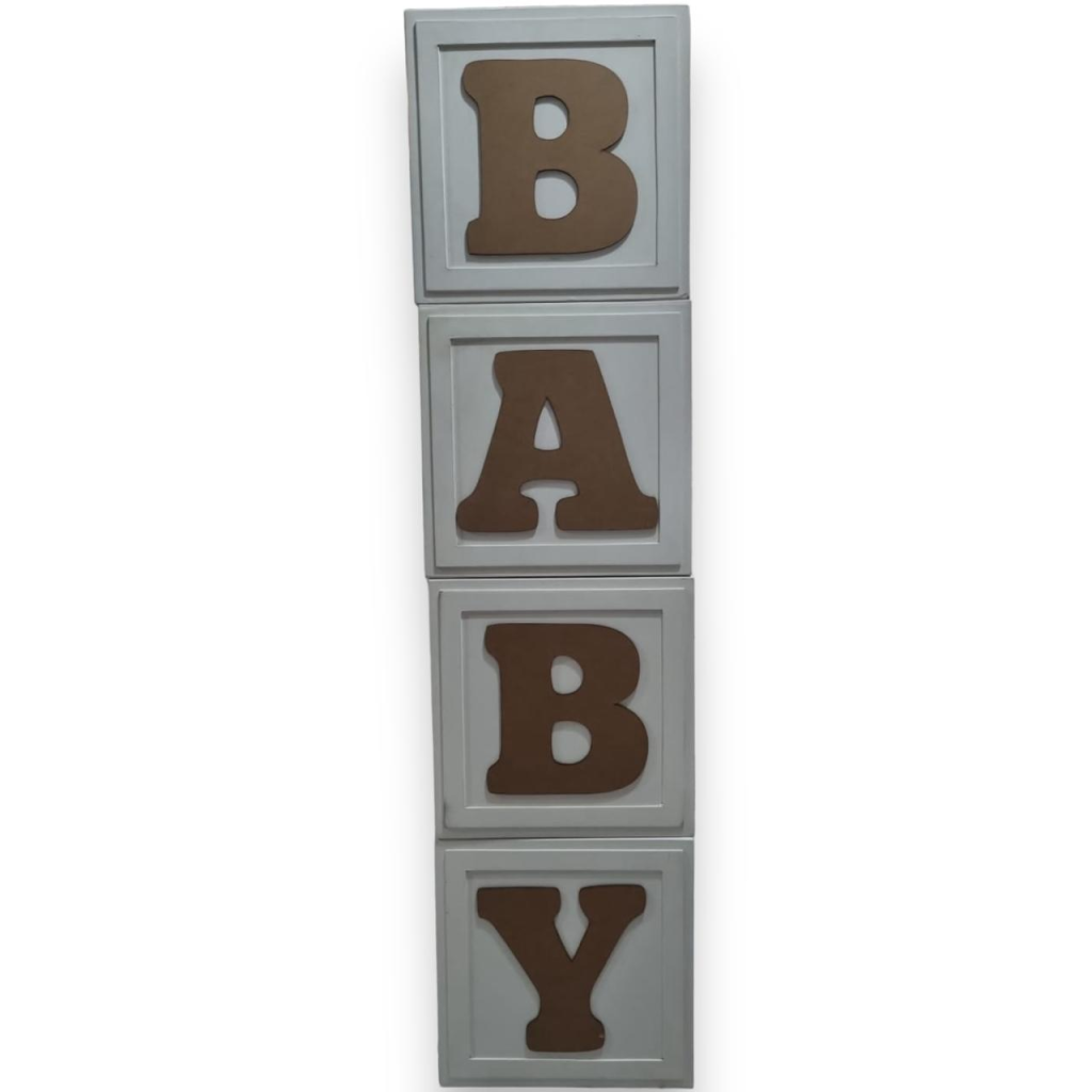 Cubos Baby - 36Cm - Branca - i9festas