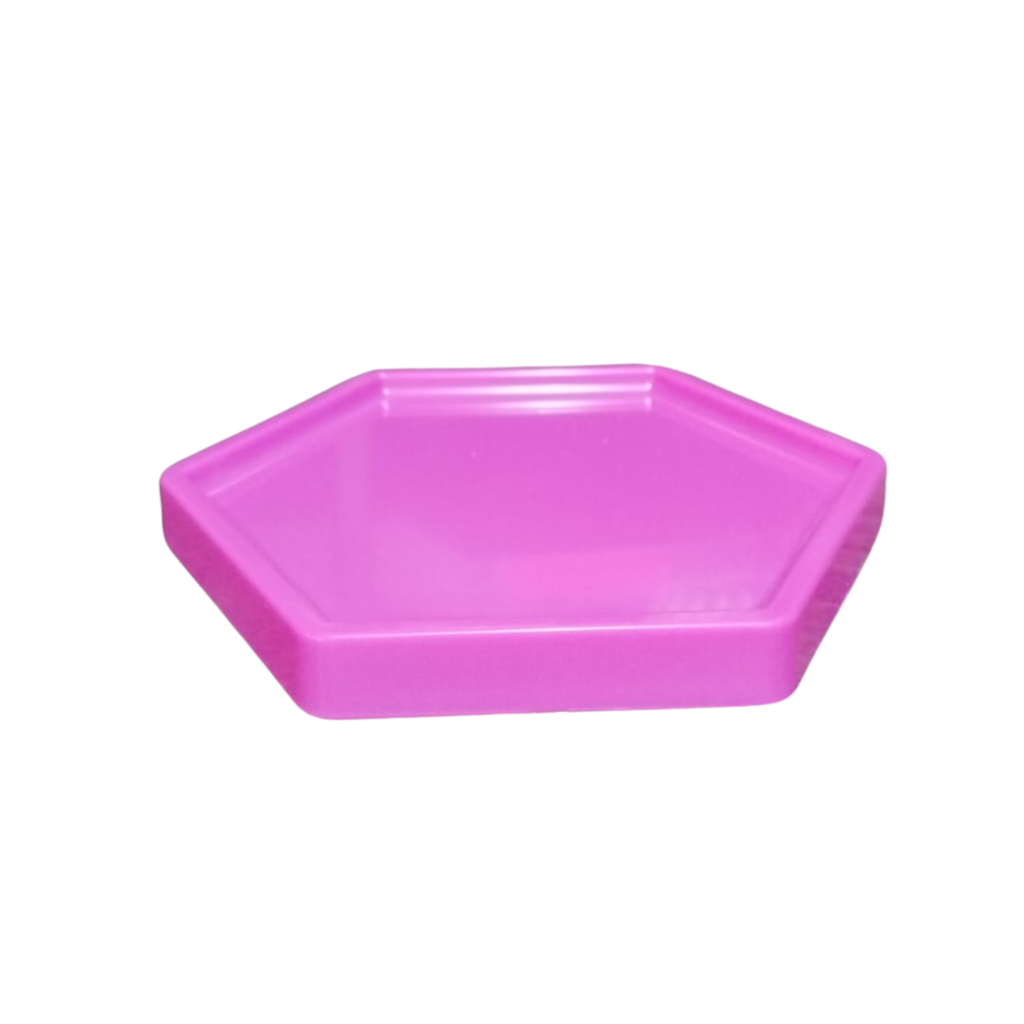 Bandeja Hexagonal - Pink Pp - Pink - i9festas