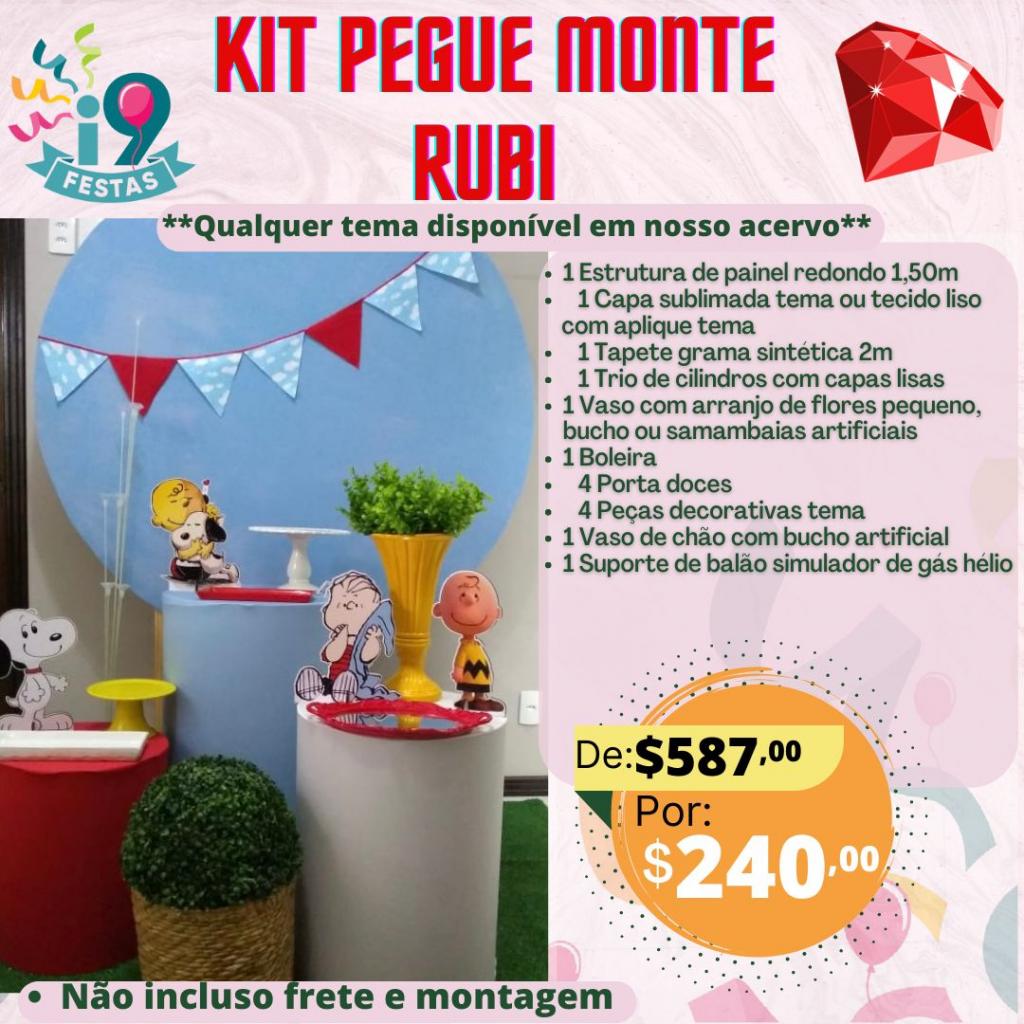 Kit Pegue Monte Rubi - Snoopy - i9festas