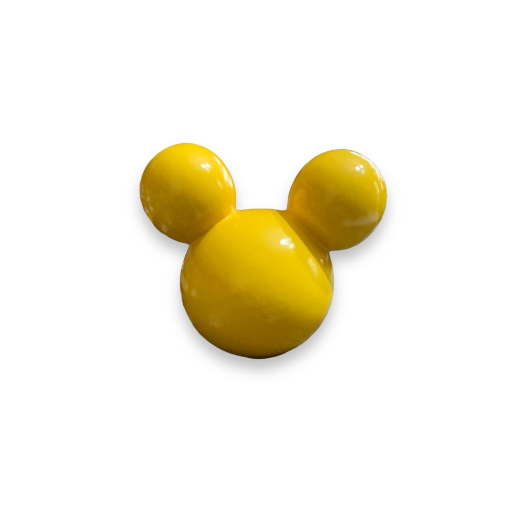 Cabeça Do Mickey de Cerâmica - Amarelo - Amarelo - i9festas