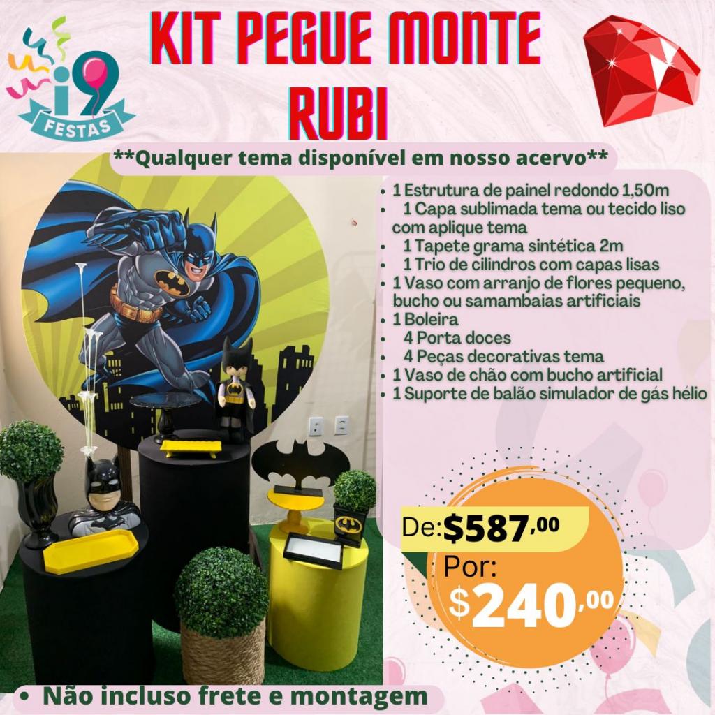 Kit Pegue Monte Rubi - Batman - i9festas