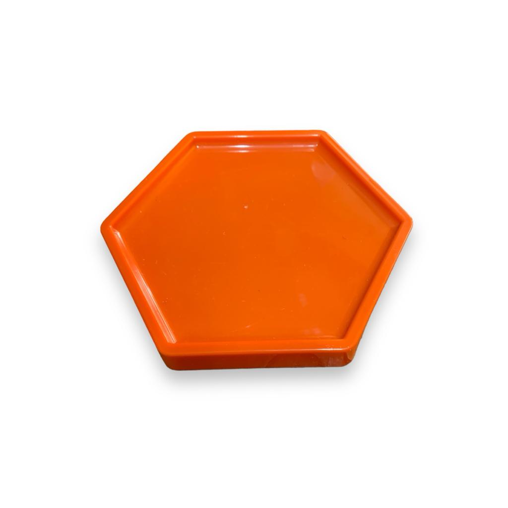 Bandeja Hexagonal - Laranja P - Laranja - i9festas