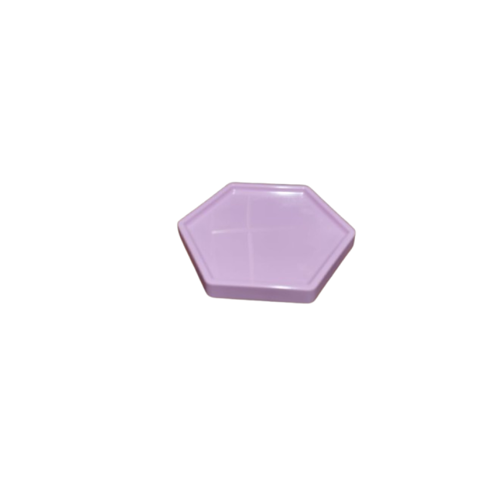 Bandeja Hexagonal - Rosa Candy P - Rosa Candy - i9festas